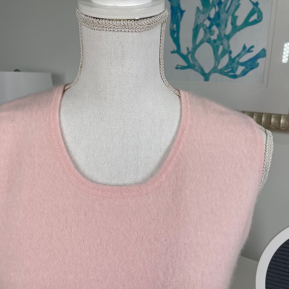 Cashmere Precious Fiber 100% Cashmere Sleeveless Shell Size Large - Picture 5 of 8